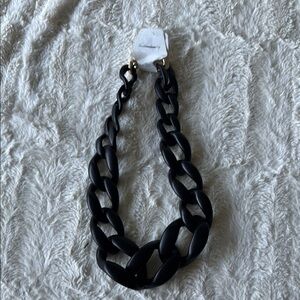 Chunky Black Chain Necklace